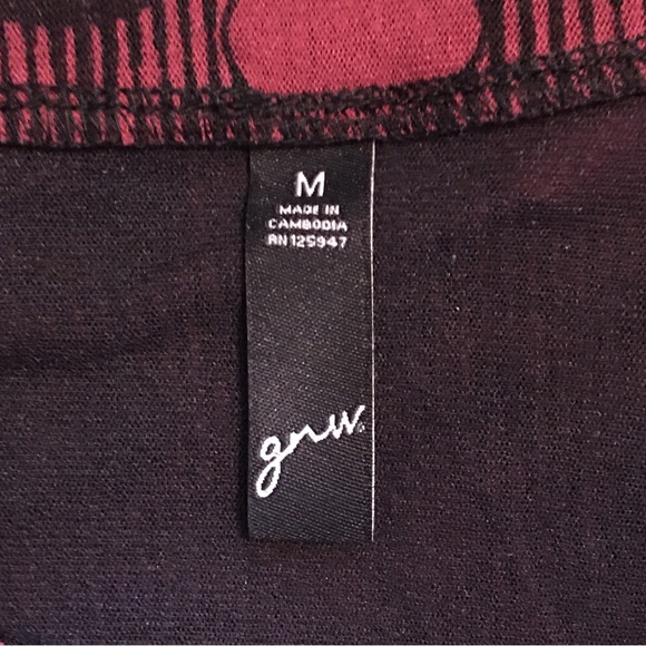 💚2 for $10💚 GNW Polka Dot 3/4 Sleeve Blouse, Size Medium - Picture 2 of 3